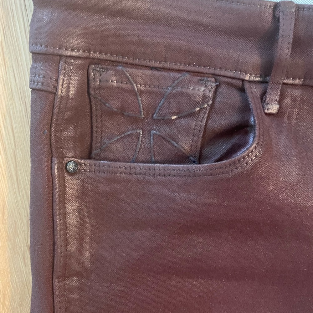 Waxy skinny jeans - soft, stretchy, comfy, and cute.